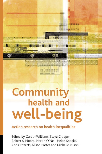 Book cover image for Community health and wellbeing ISBN: 9781861348197